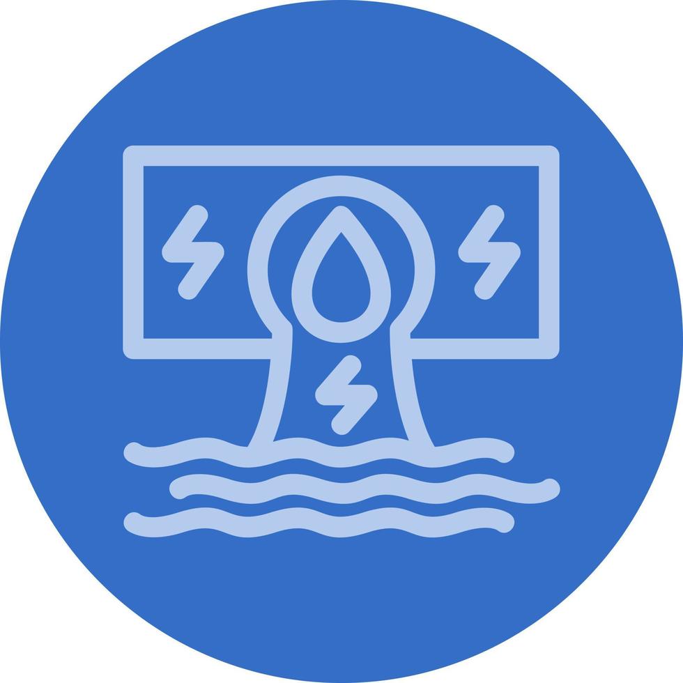 Hydroelectricity Vector Icon Design