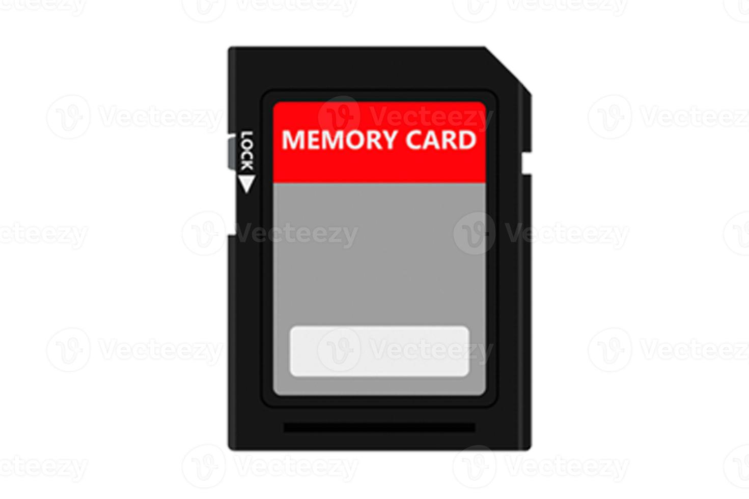 3670 cámara memoria tarjeta aislado en un transparente antecedentes foto