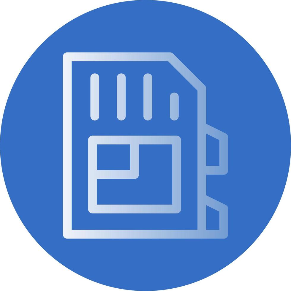 SD Card Vector Icon Design