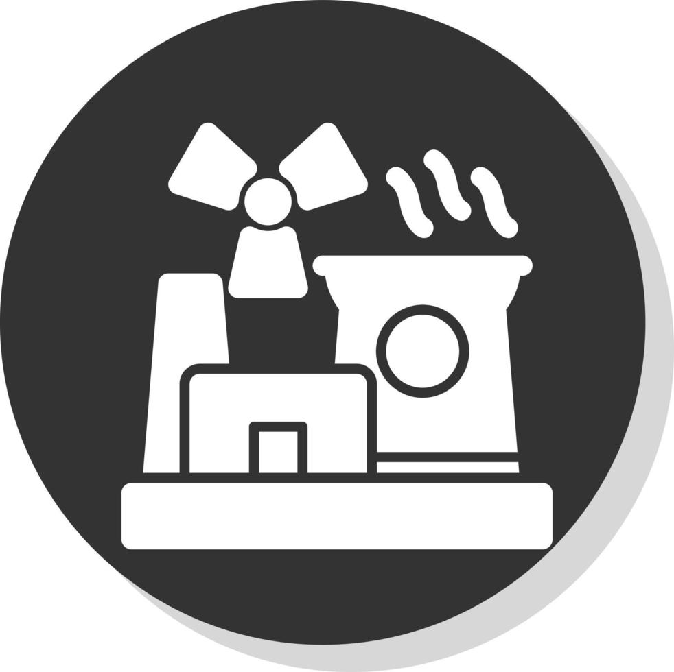 Nuclear Energy Vector Icon Design