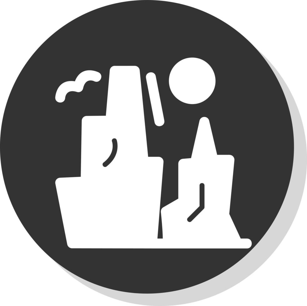 Grand Canyon Vector Icon Design