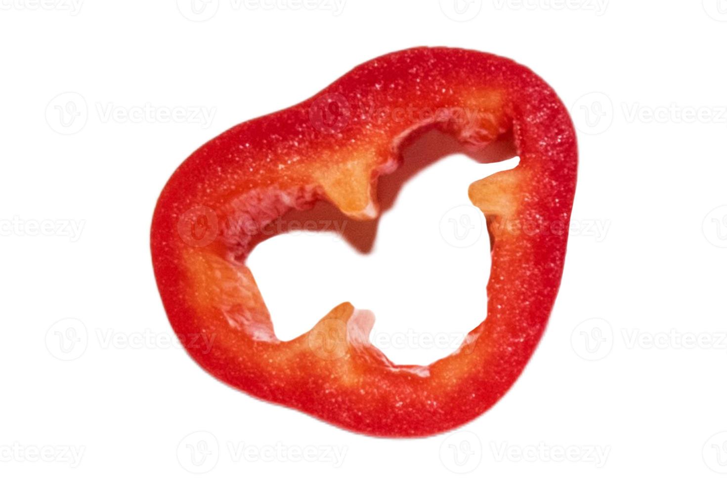 3159 Slice of paprika isolated on a transparent background photo