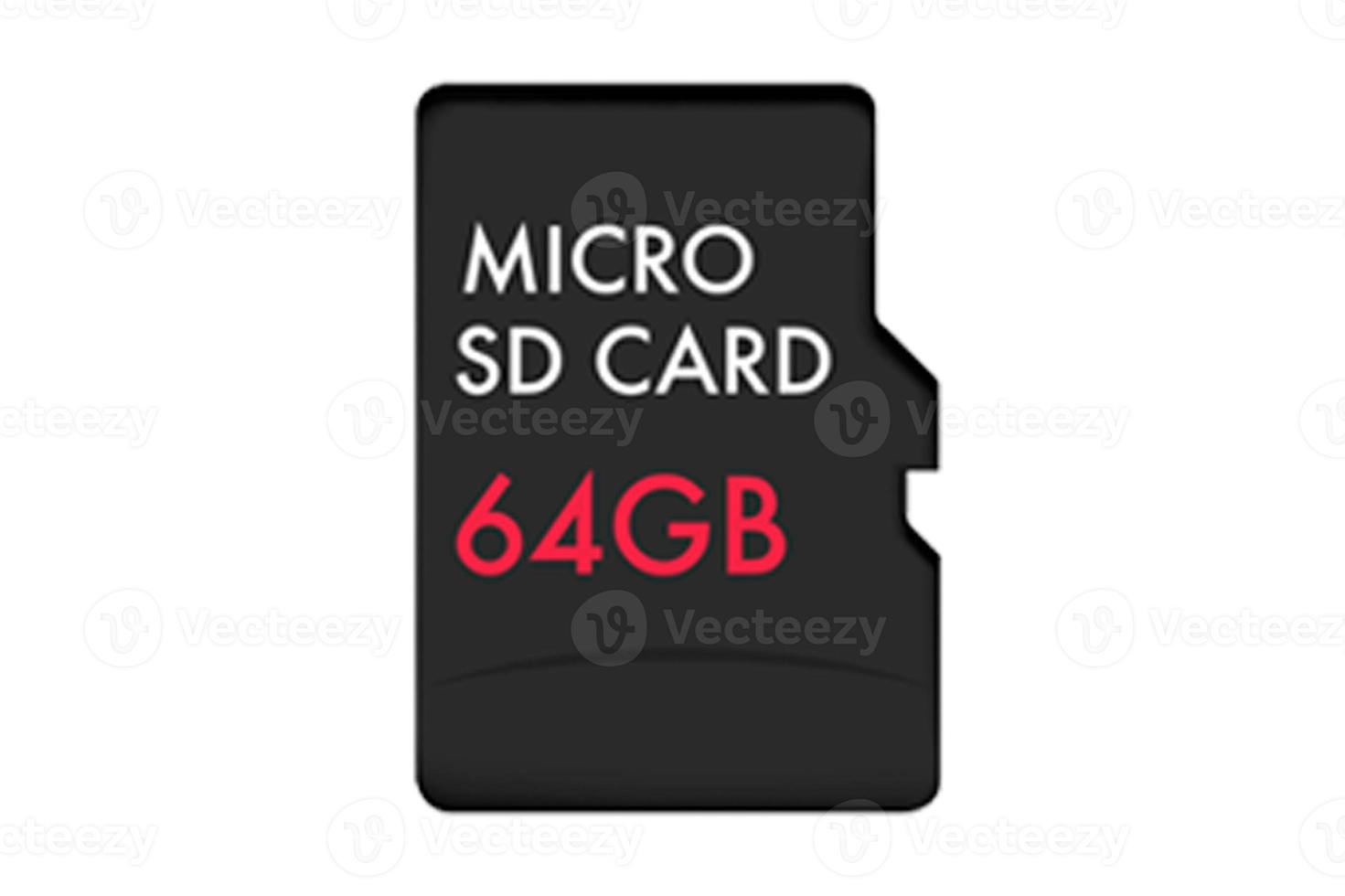 3672 Camera micro sd card isolated on a transparent background photo