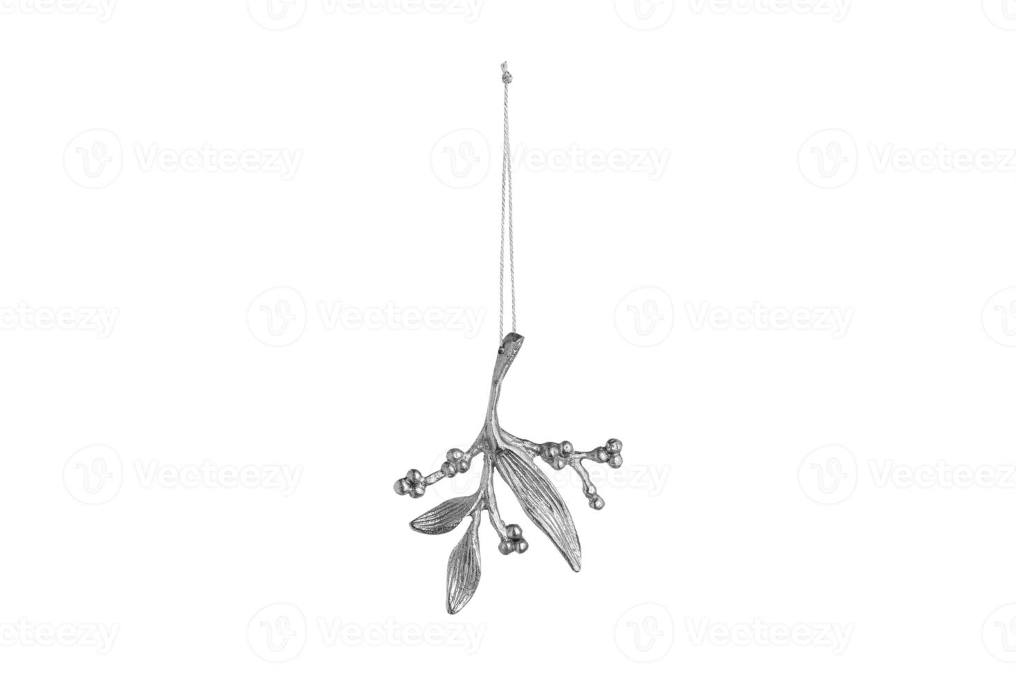 4665 Silver ornament isolated on a transparent background photo