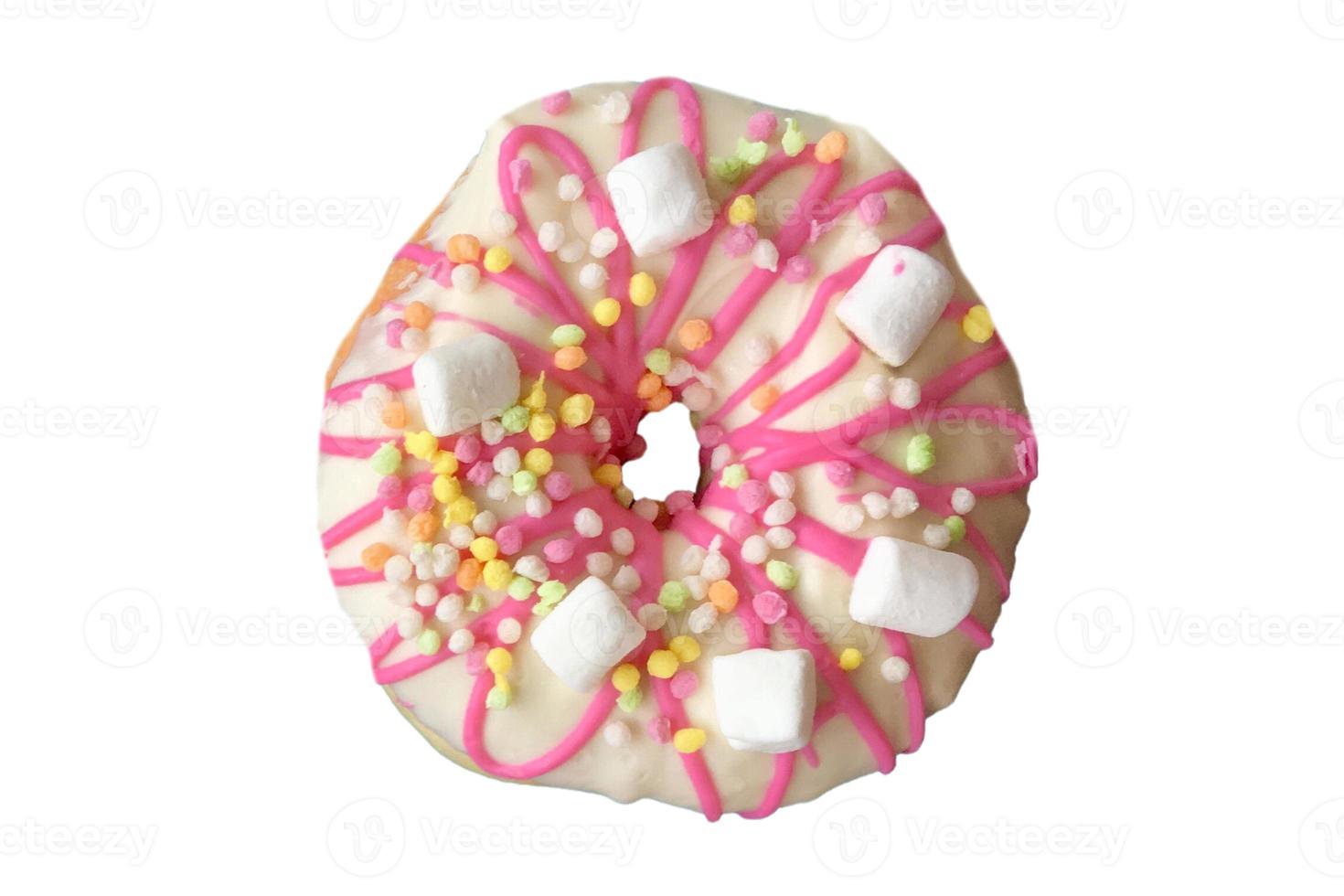 1320 Pink cupcake isolated on a transparent background photo