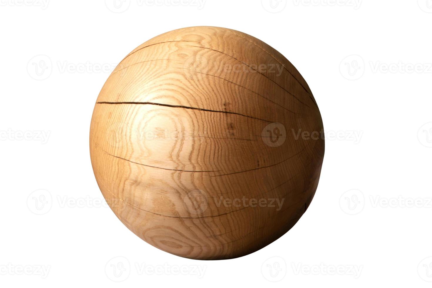 1849 Wooden ball isolated on a transparent background photo