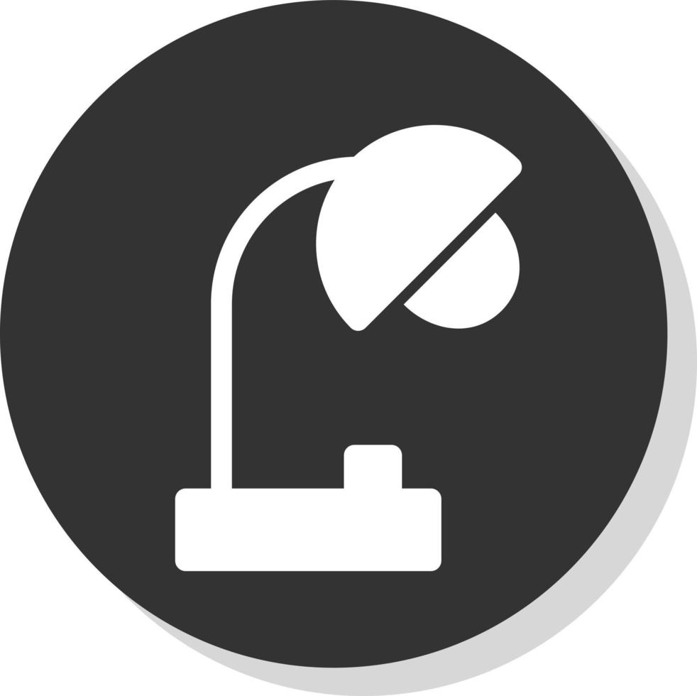 Desk Lamp Vector Icon Design