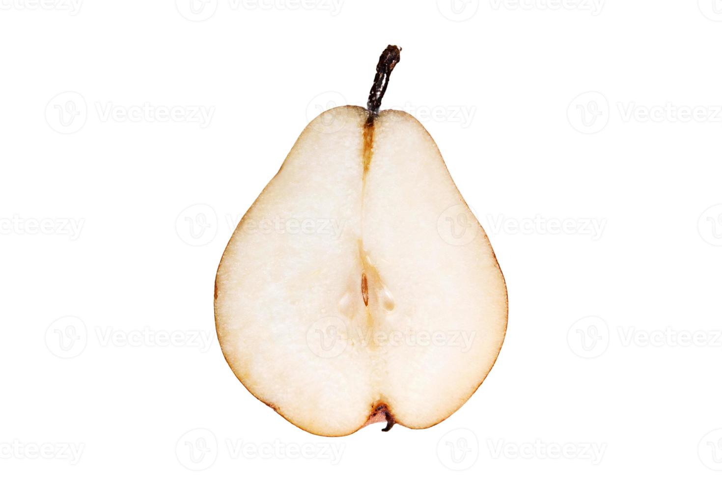 3995 Beige half pear isolated on a transparent background photo