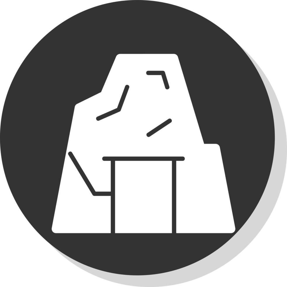 Desert Cave Vector Icon Design