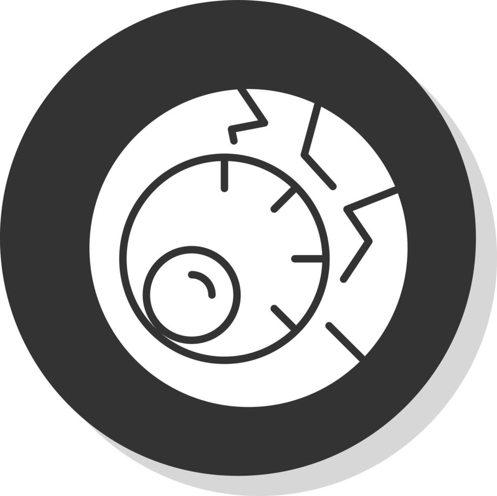 Scary Eyeball Vector Icon Design