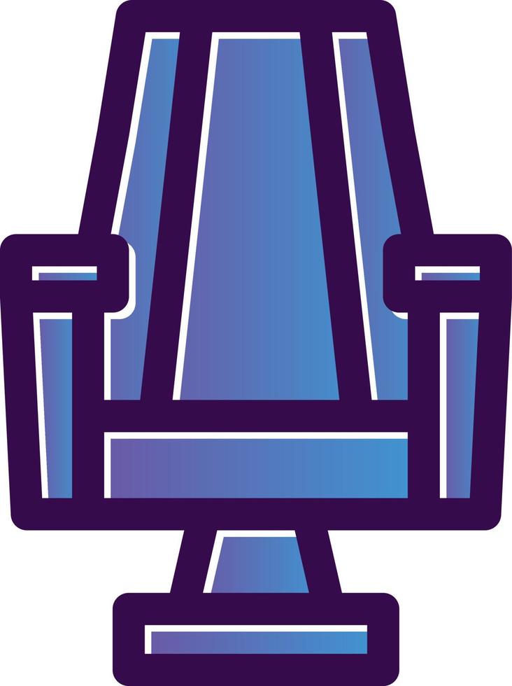 Gaming Chair Vector Icon Design