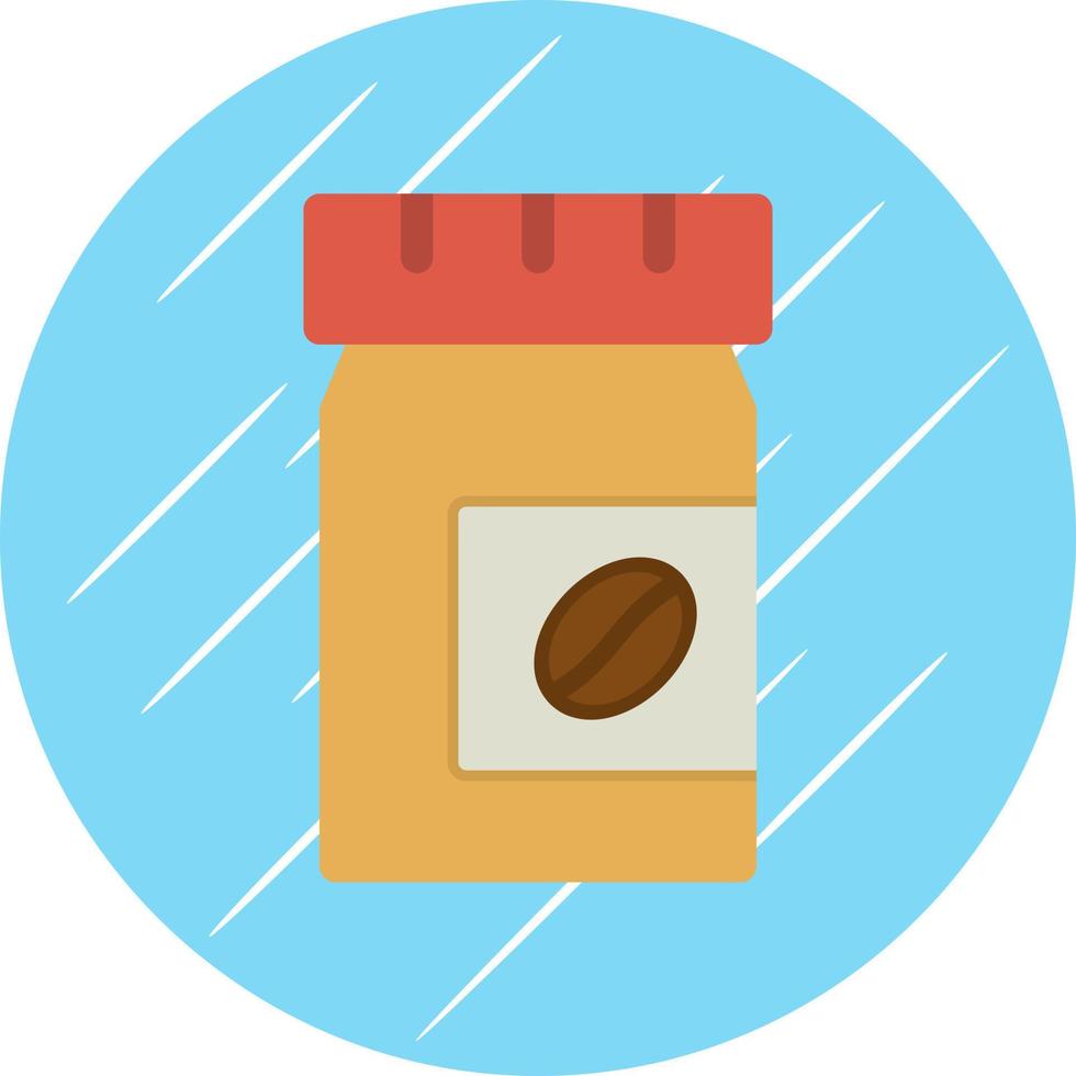 Coffee Jar Vector Icon Design