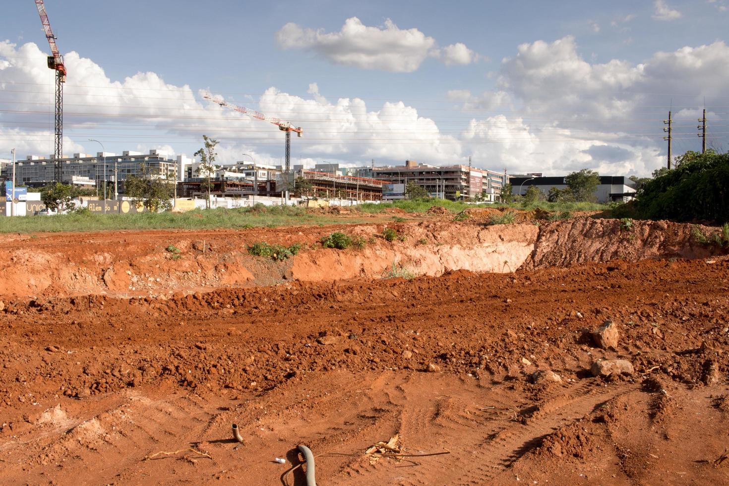 brasilia, df, Brasil, febrero 15, 2023 nuevo la carretera construcción en el noroeste sección de brasilia foto