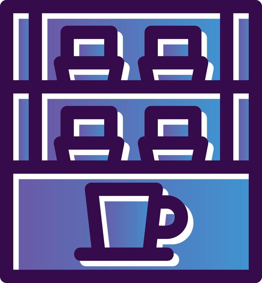 Cafe Showcase Vector Icon Design