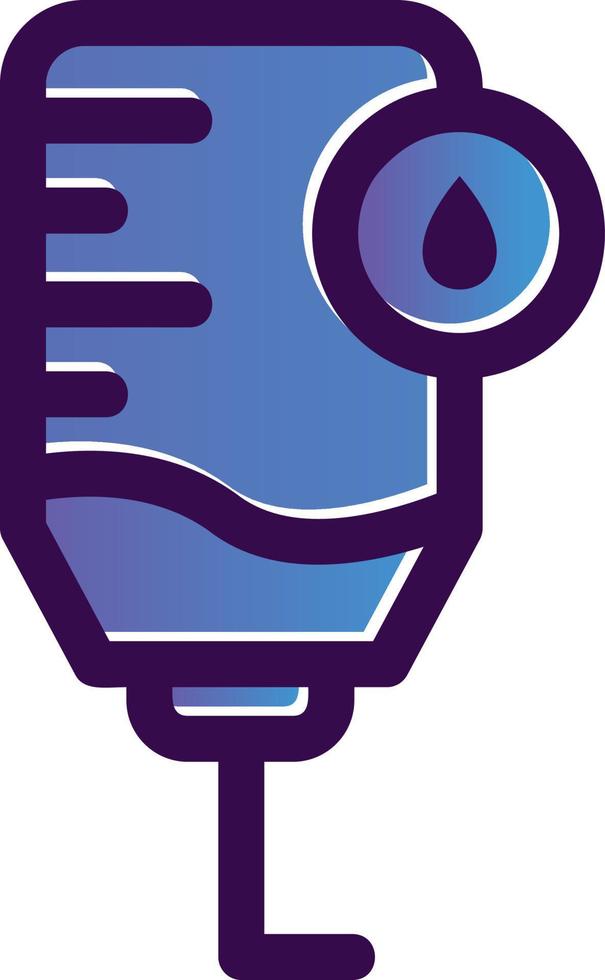 Blood Bag Vector Icon Design