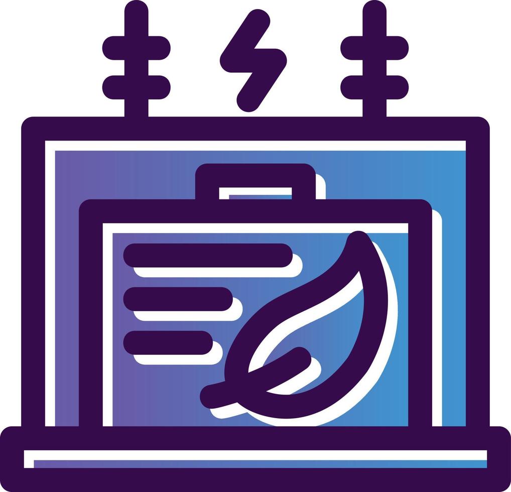 Eco Transformer Vector Icon Design