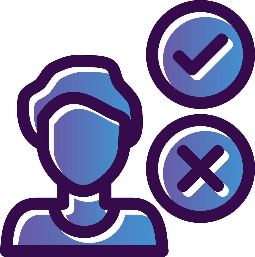 Decision Making Vector Icon Design