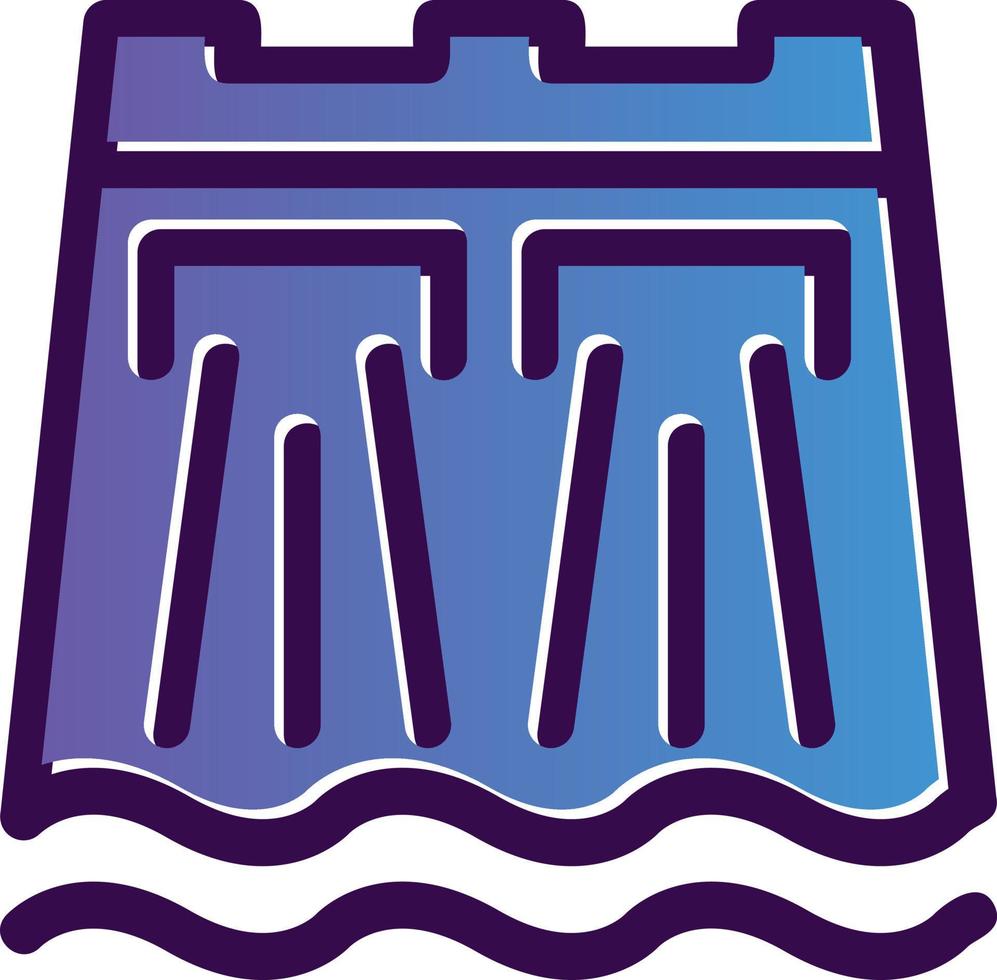 Dam Vector Icon Design