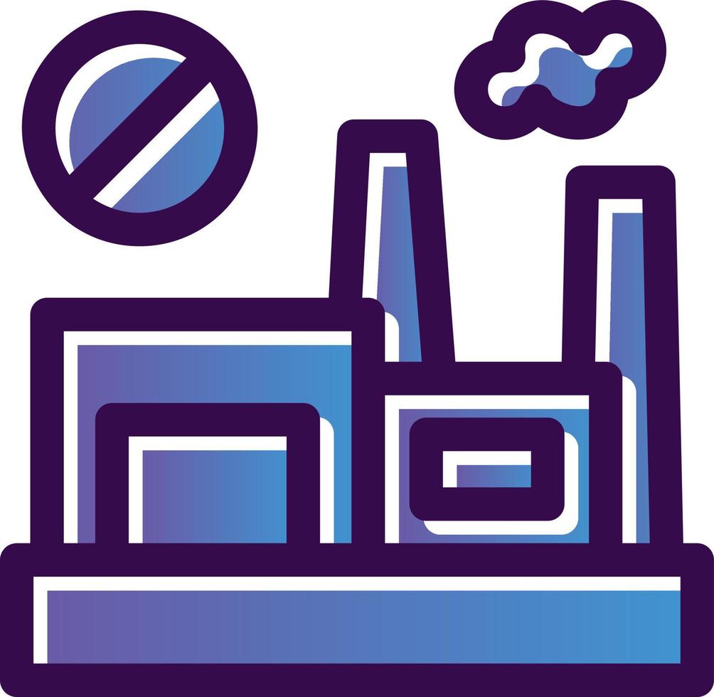 No Fossil Fuels Vector Icon Design