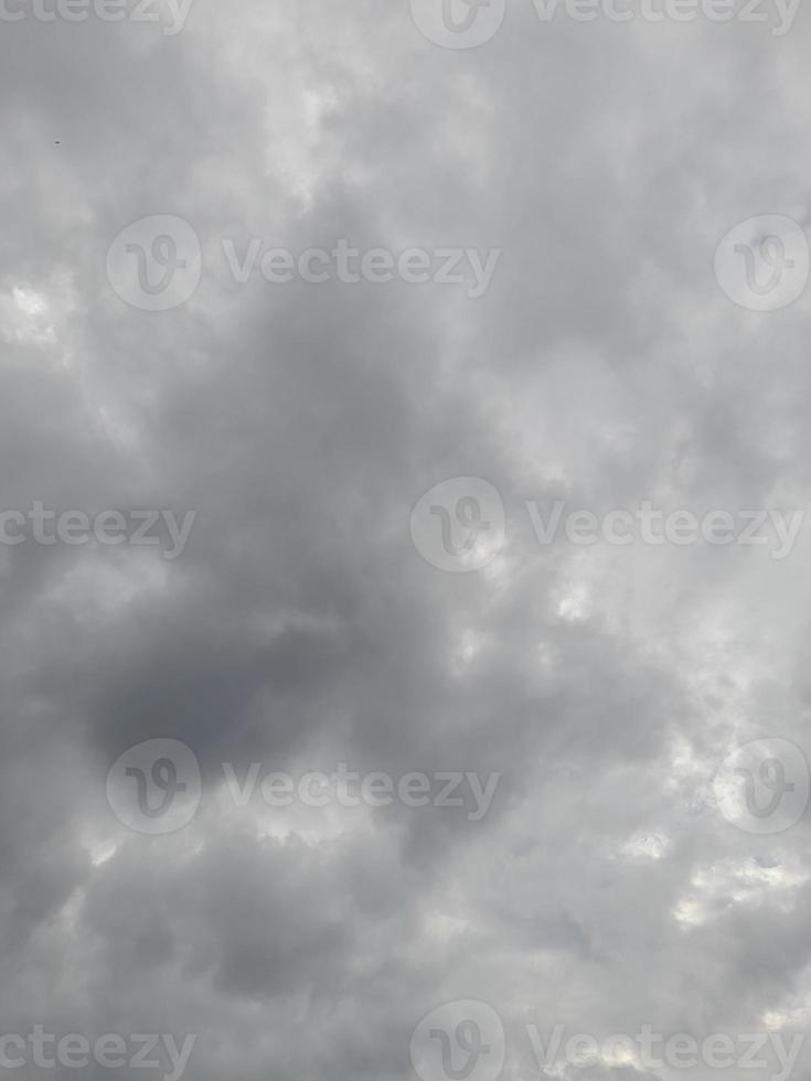 Dark sky with clouds during the day on Lombok island, Indonesia photo