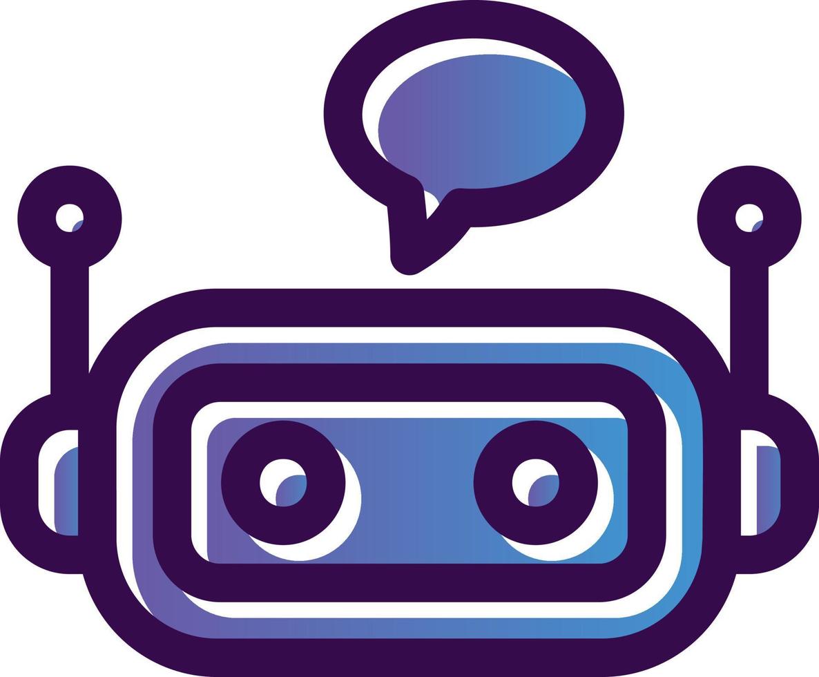 Chatbot Vector Icon Design