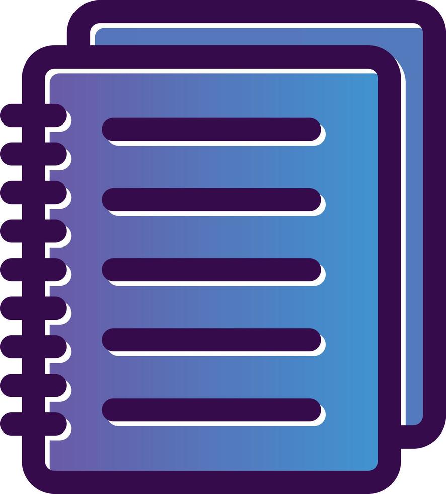 Notebook Vector Icon Design