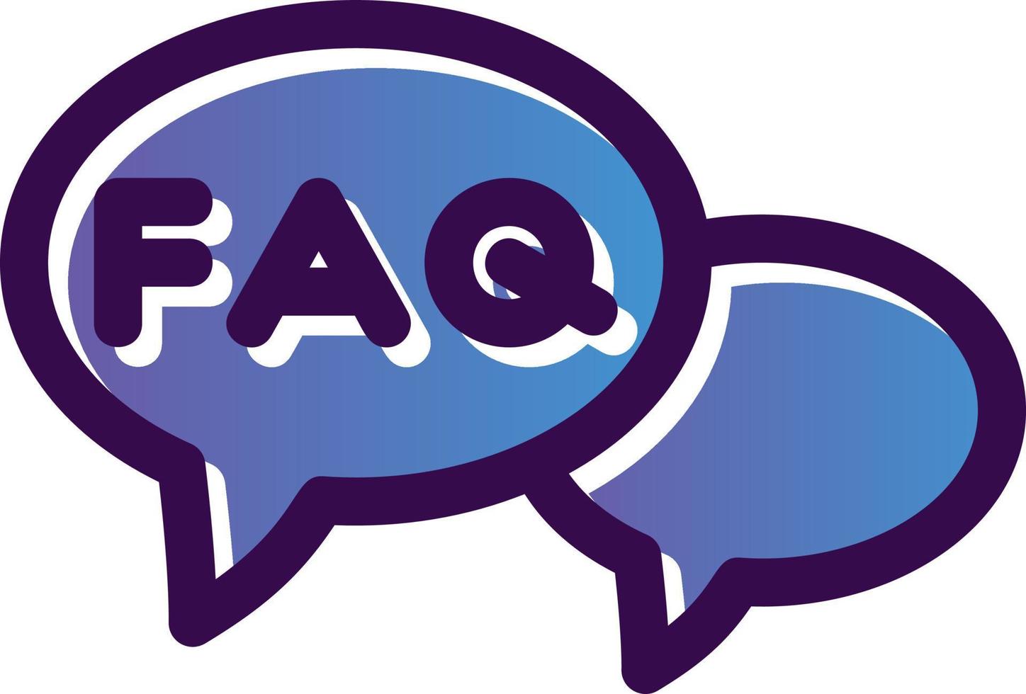 FAQ Vector Icon Design