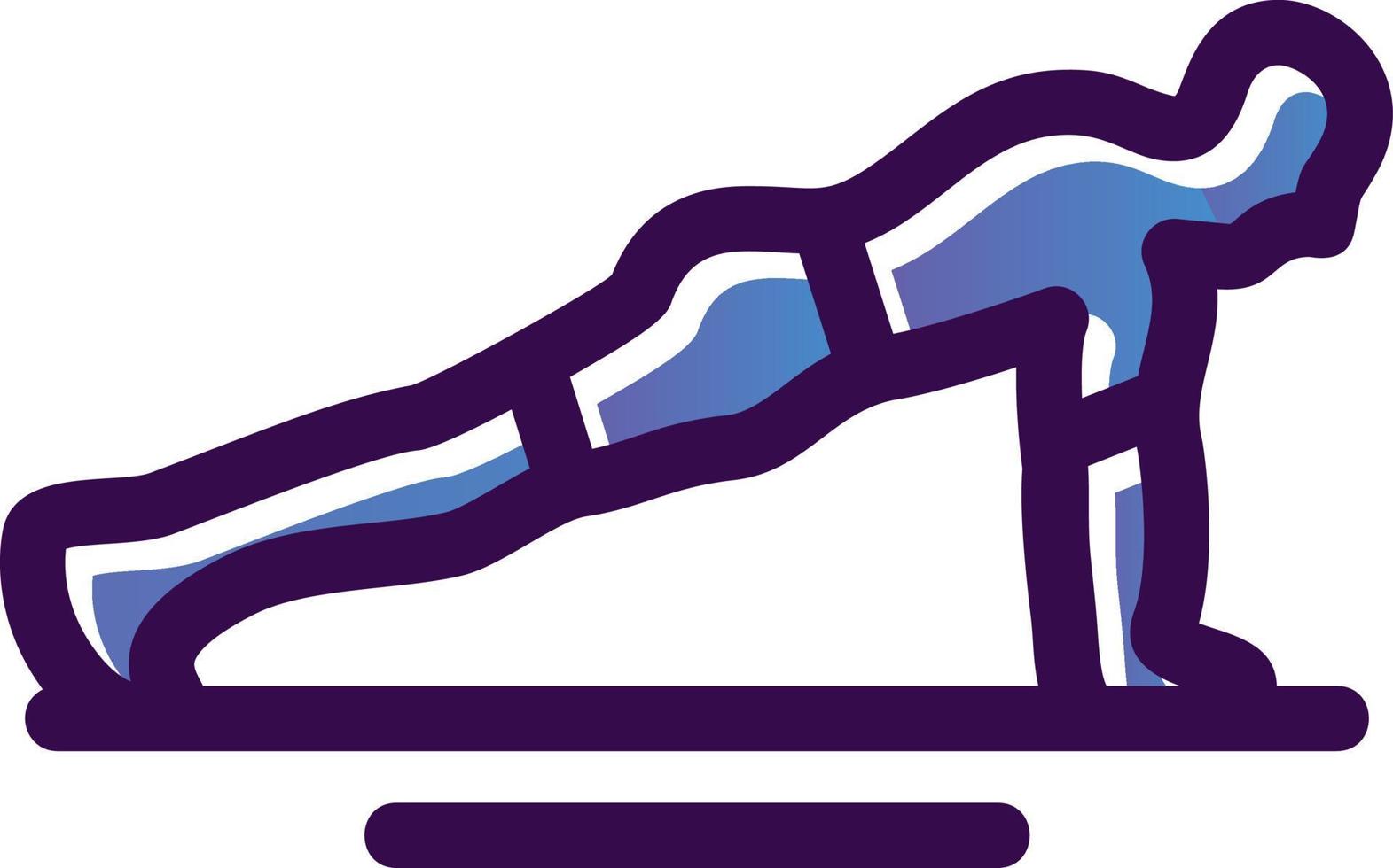 diseño de icono de vector de flexiones