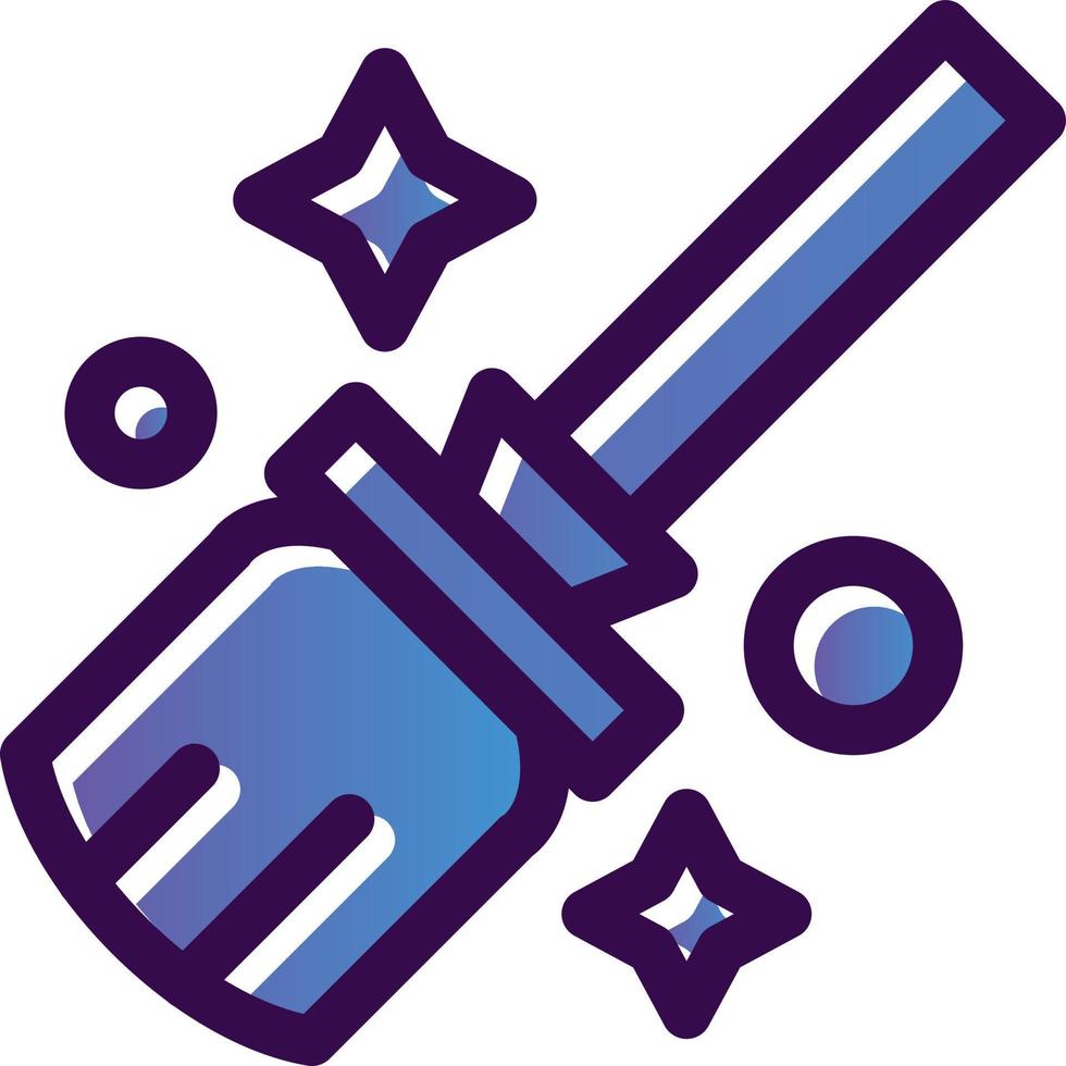 Flying Broom Vector Icon Design