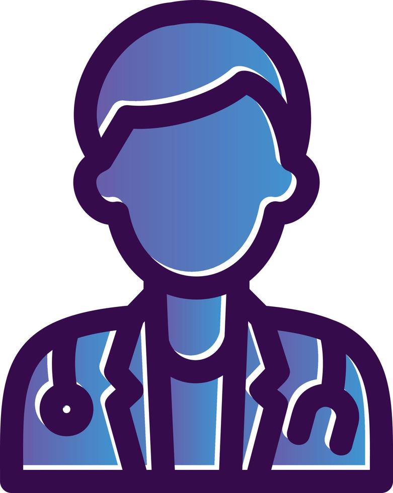 Male Doctor Vector Icon Design