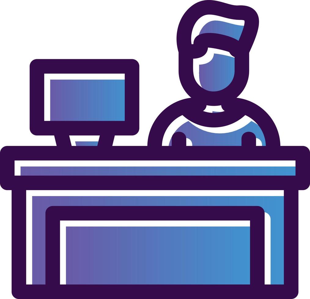 Bar Cashier Vector Icon Design
