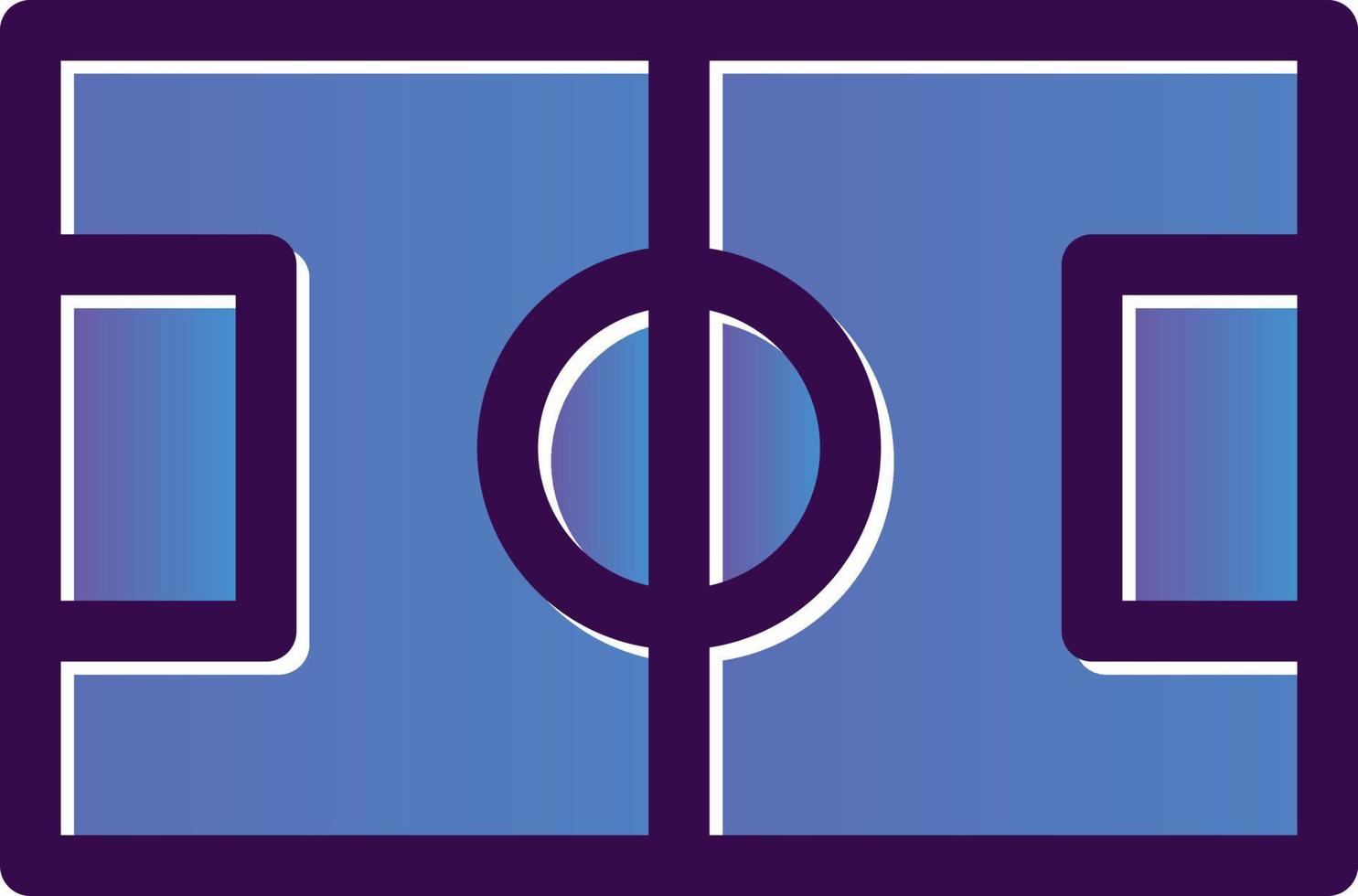 Football Field Vector Icon Design