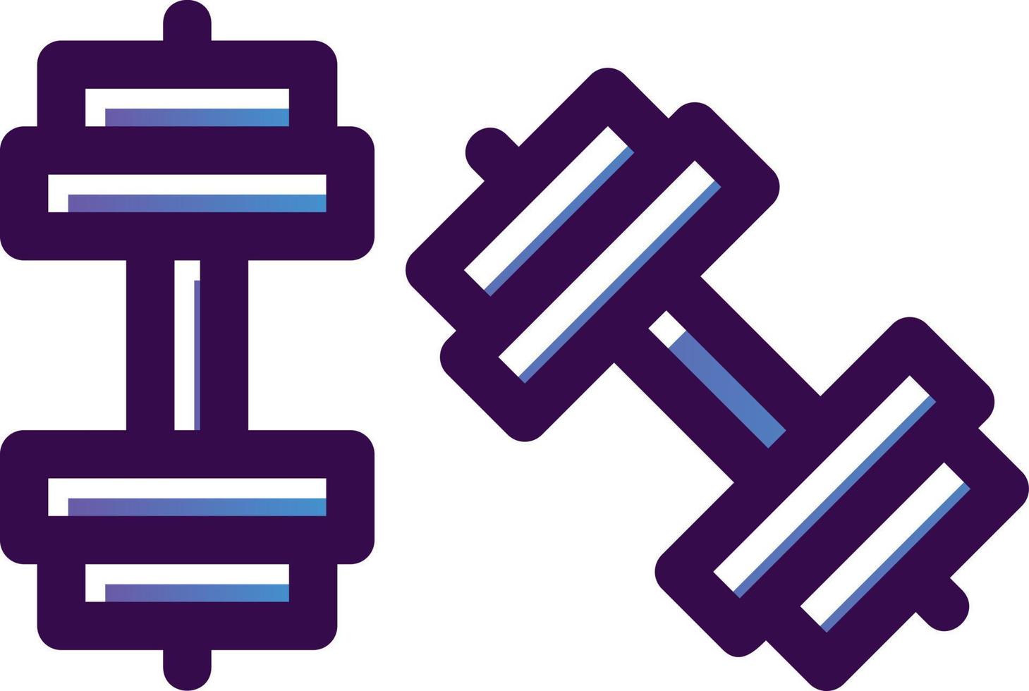 Dumbells Vector Icon Design