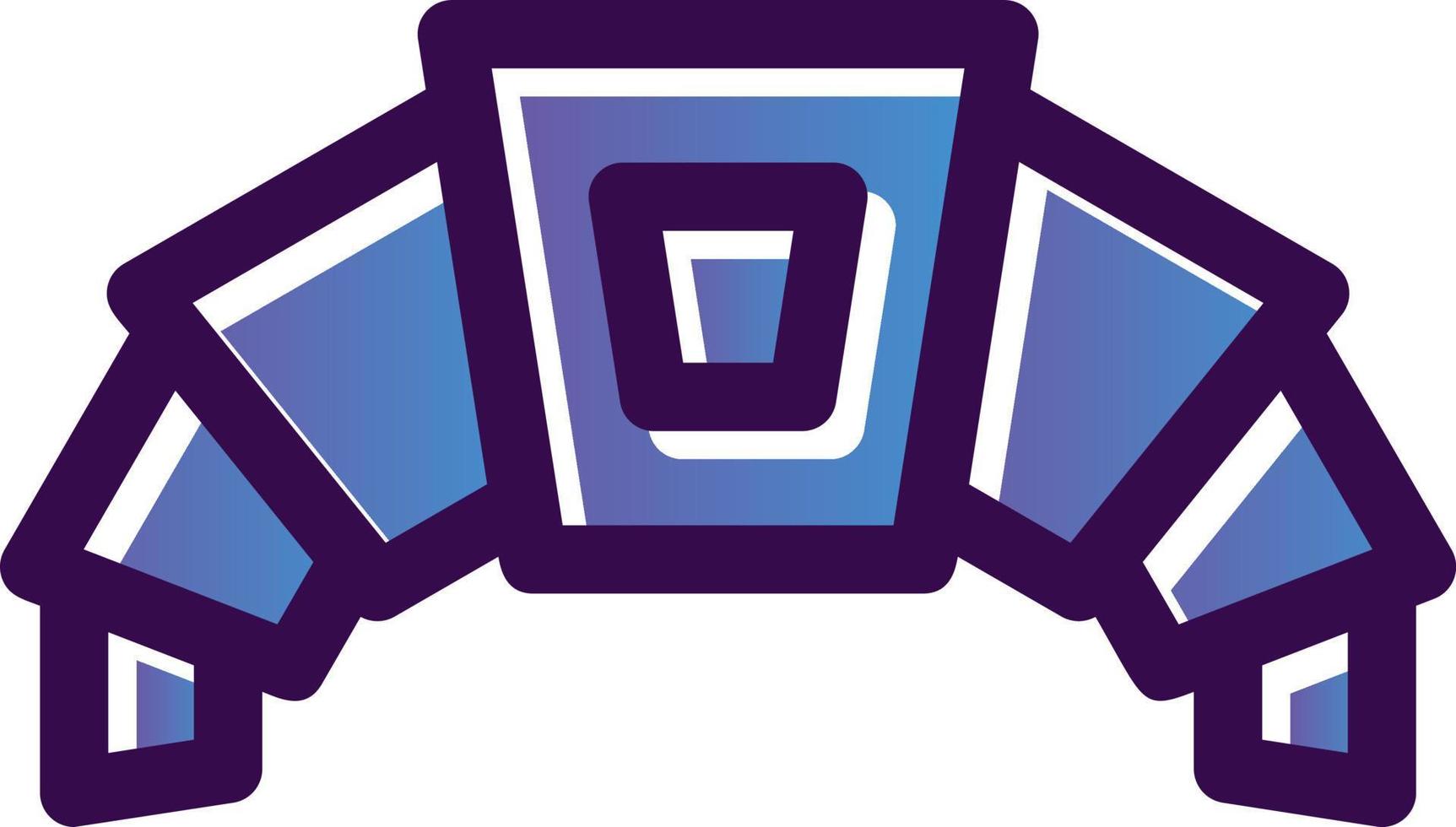 Croissant Vector Icon Design