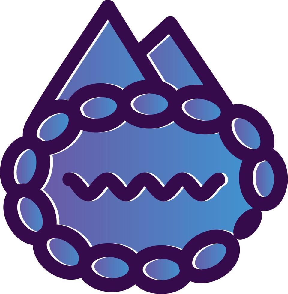 Hot Spring Landscape Vector Icon Design
