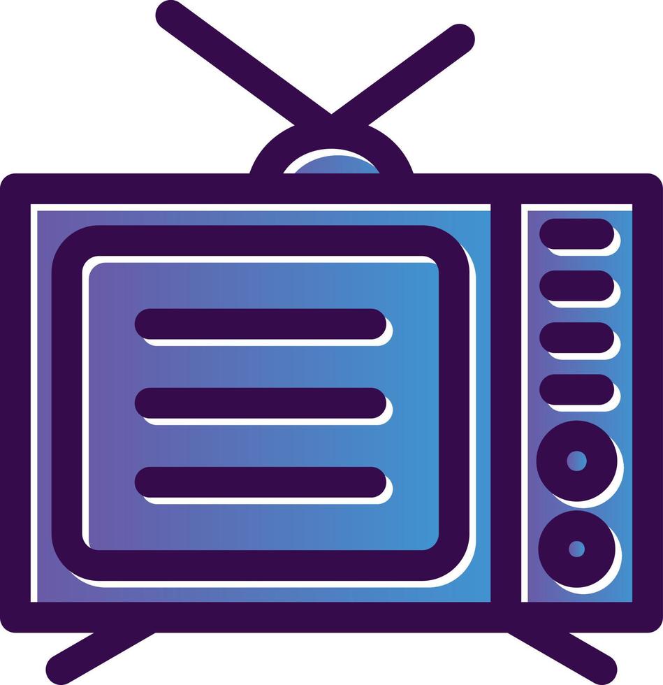 Television Vector Icon Design