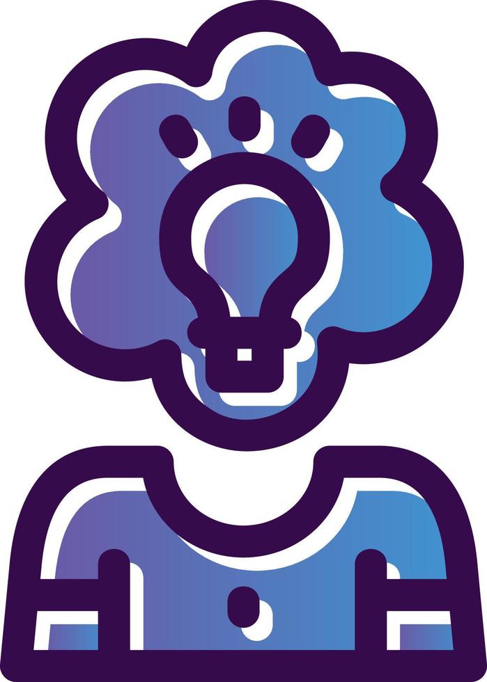 Creative Thinking Vector Icon Design