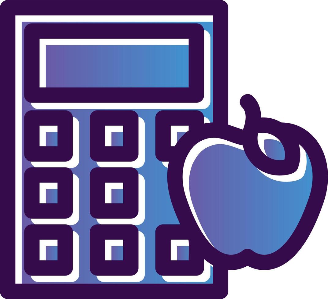 Calorie Calculator Vector Icon Design