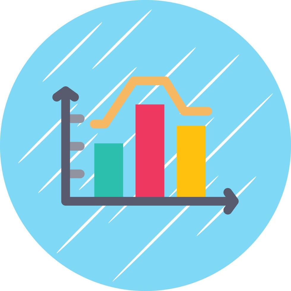 Stacked Graph Vector Icon Design