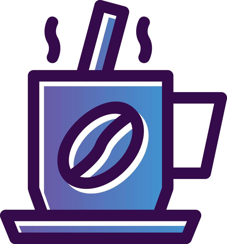Coffee Mixing Vector Icon Design