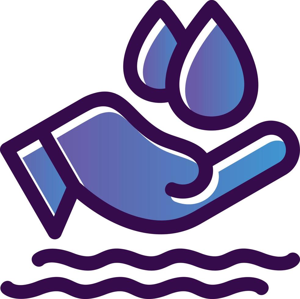 Save Water Vector Icon Design