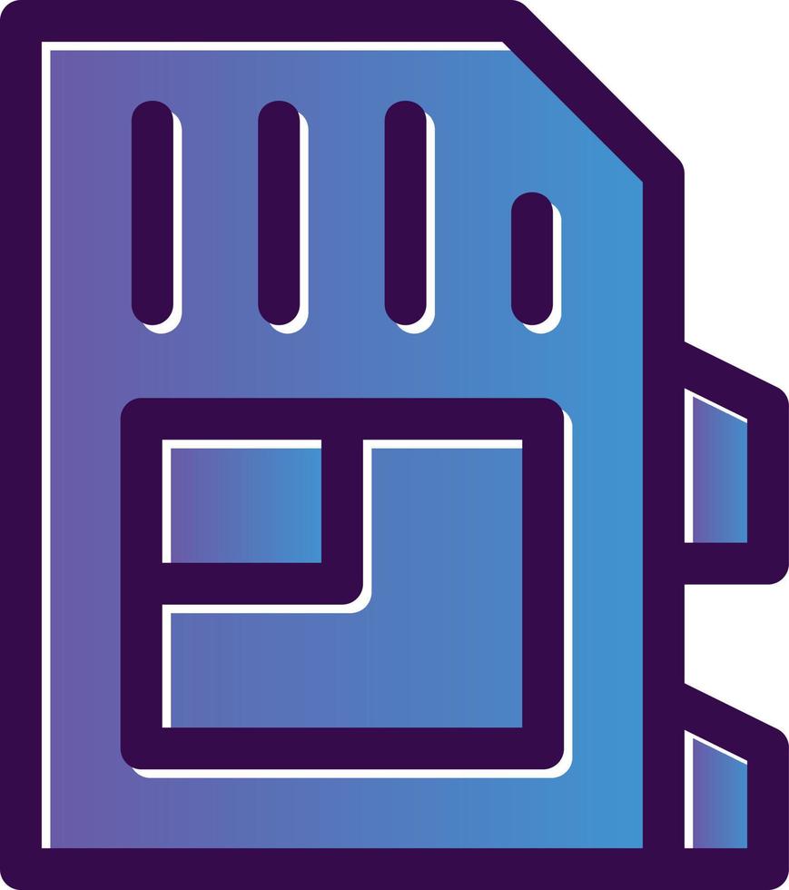 SD Card Vector Icon Design