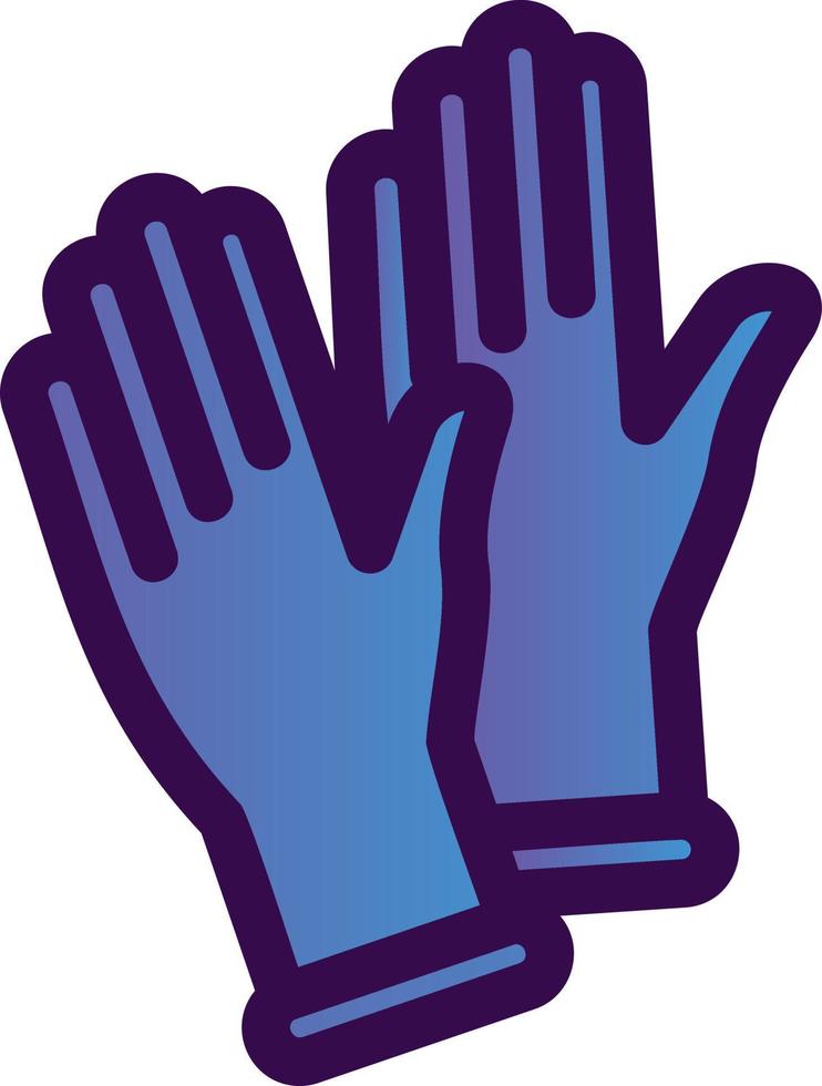 Medical Gloves Vector Icon Design