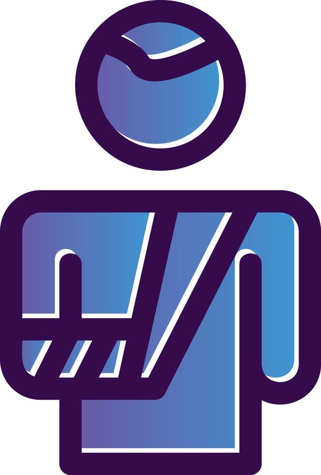 Broken Arm Vector Icon Design