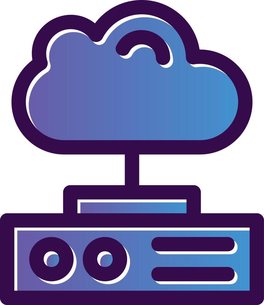 Cloud Storage Vector Icon Design