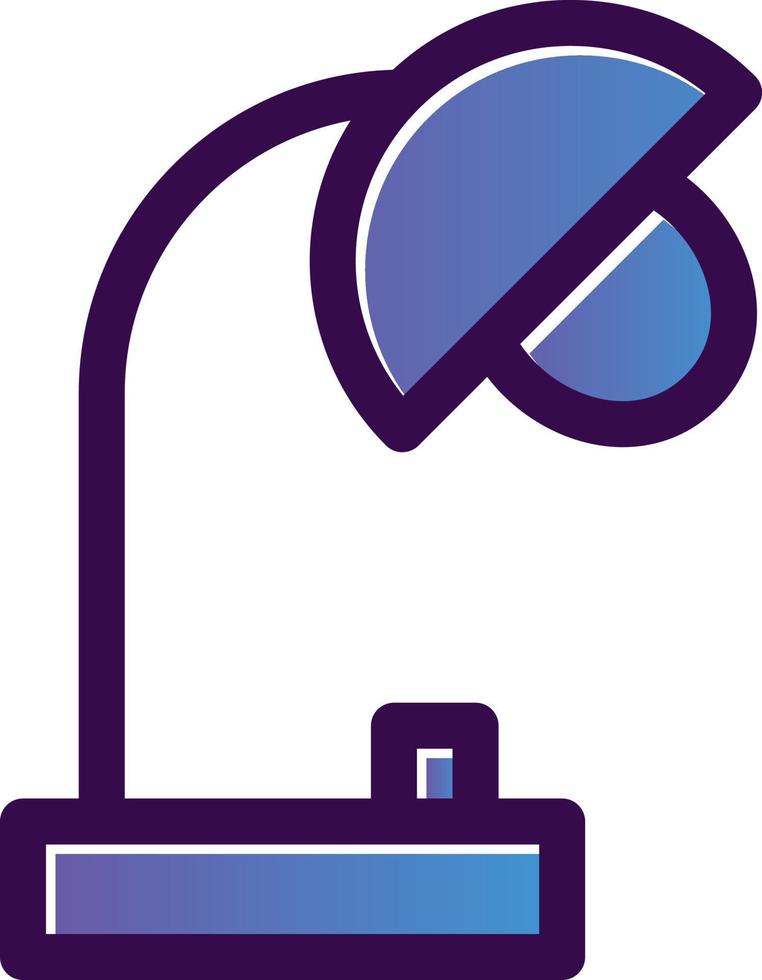 Desk Lamp Vector Icon Design