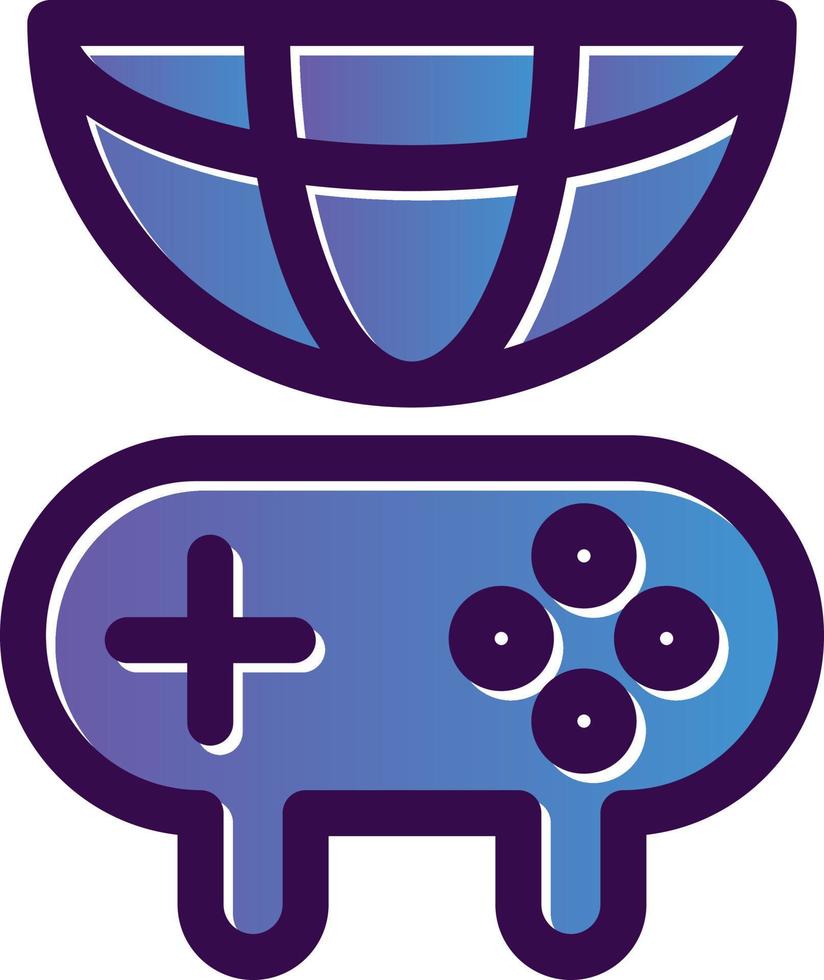 Global Gaming Vector Icon Design