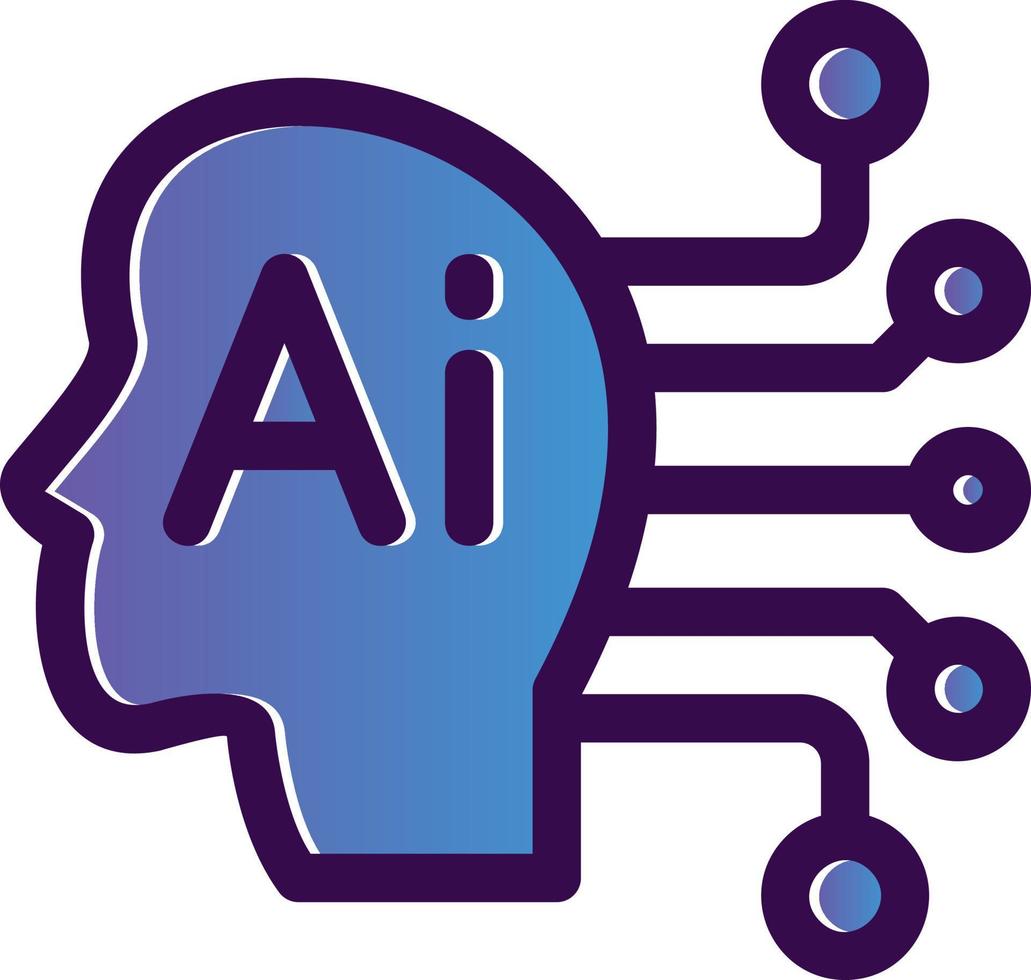 Artificial Consciousness Vector Icon Design