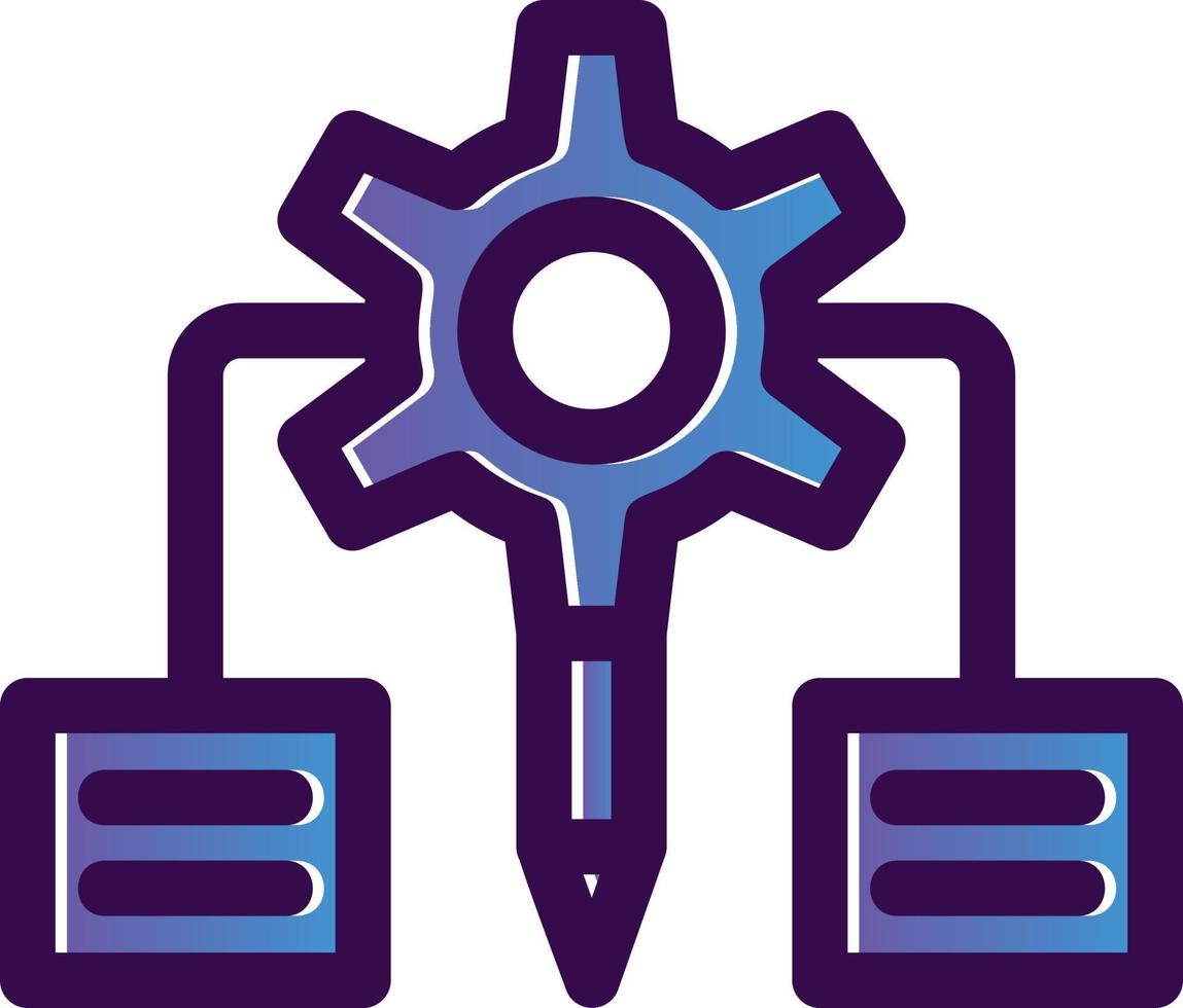 diseño de icono de vector de algoritmo de diseño