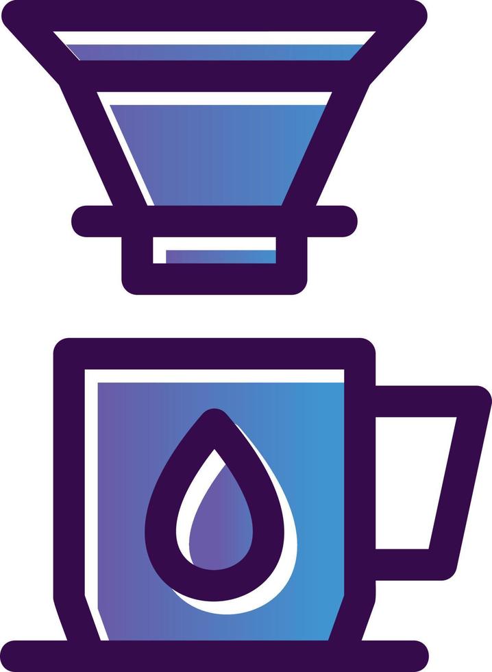 Coffee Dripper Vector Icon Design